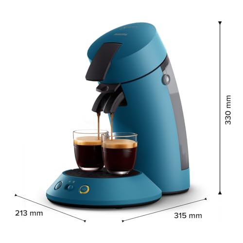 Cafetière Senseo Original Plus Bleu Paon – Extraction à Dosettes – CSA210/00