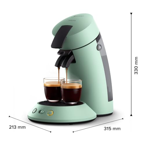 Machine à Café Senseo Original Plus Vert Désert – Dosettes – CSA210/80