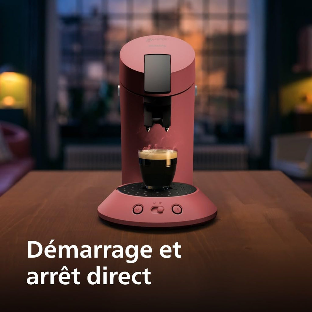 Senseo Original Plus Rouge Tendre – Machine Café Dosettes – CSA210/35
