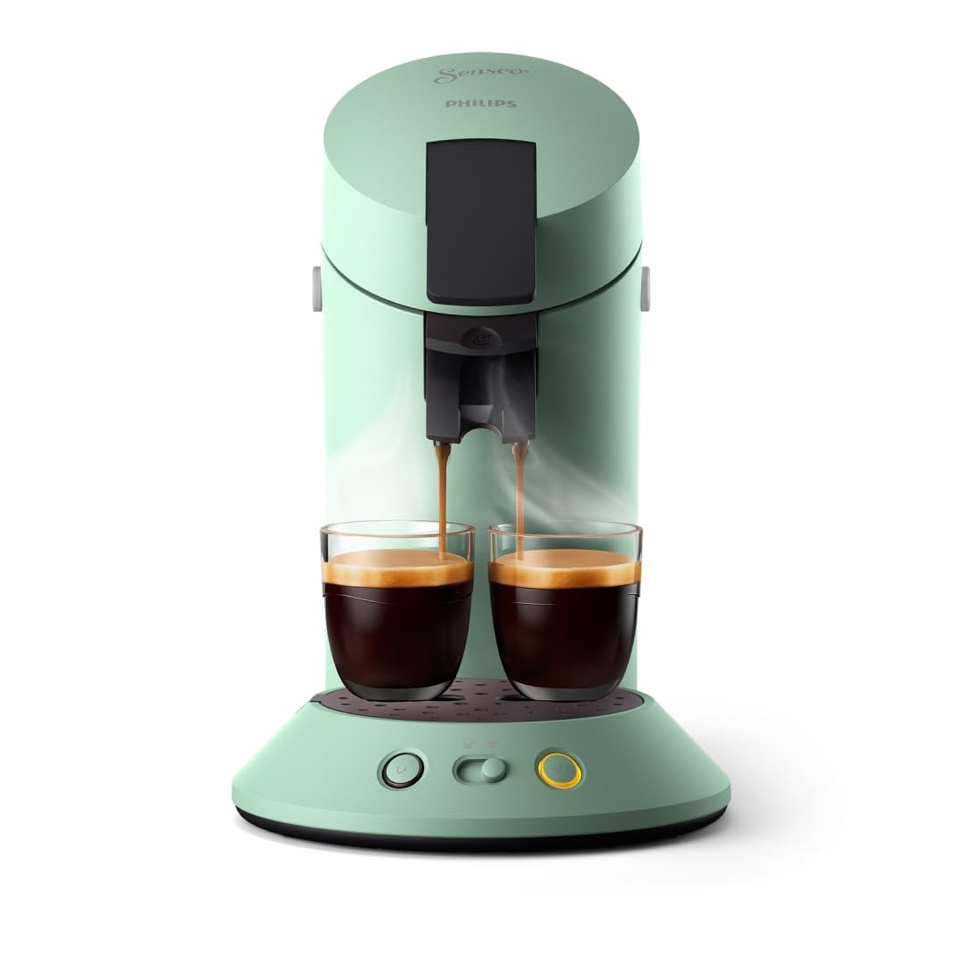 Machine à Café Senseo Original Plus Vert Désert – Dosettes – CSA210/80