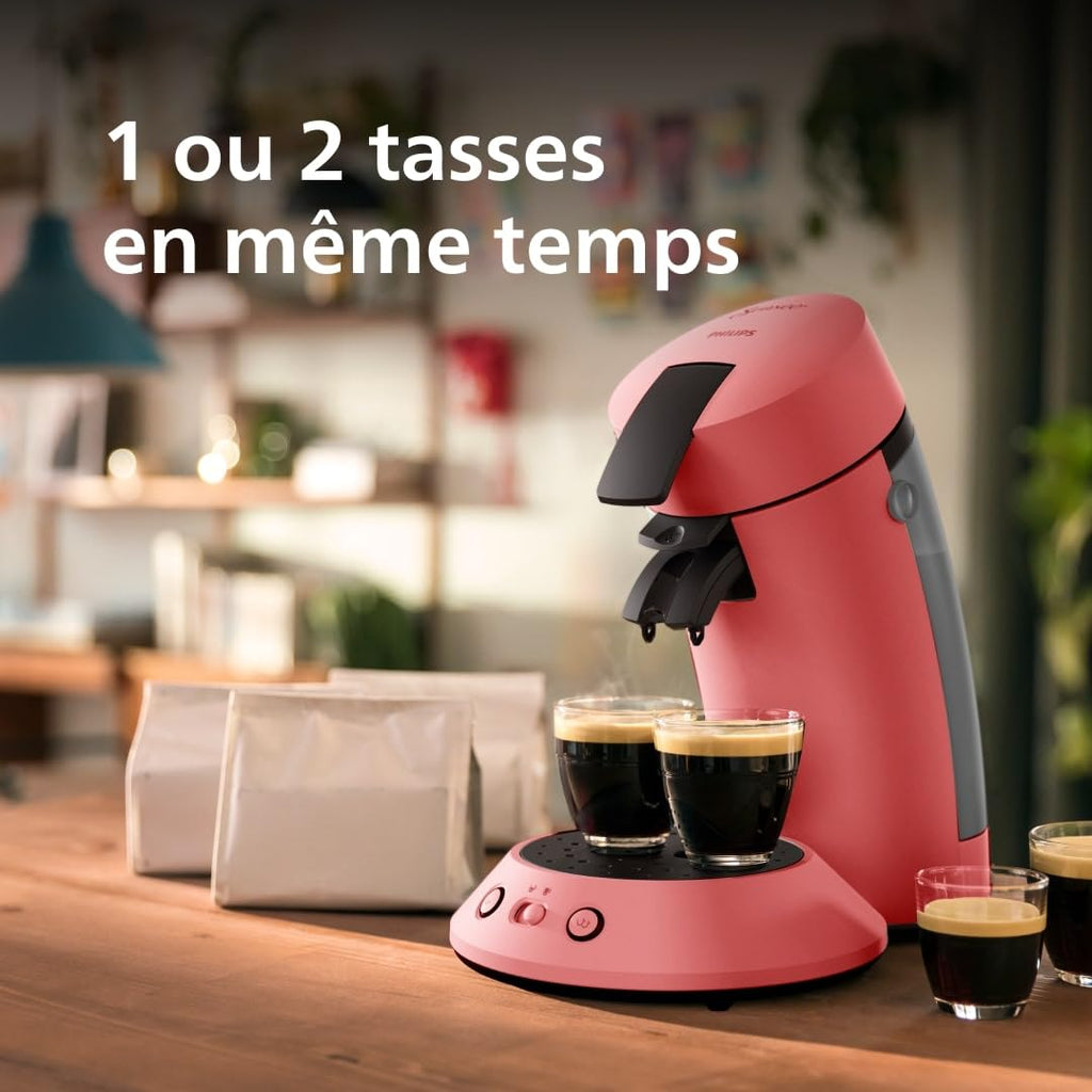 Senseo Original Plus Rouge Tendre – Machine Café Dosettes – CSA210/35