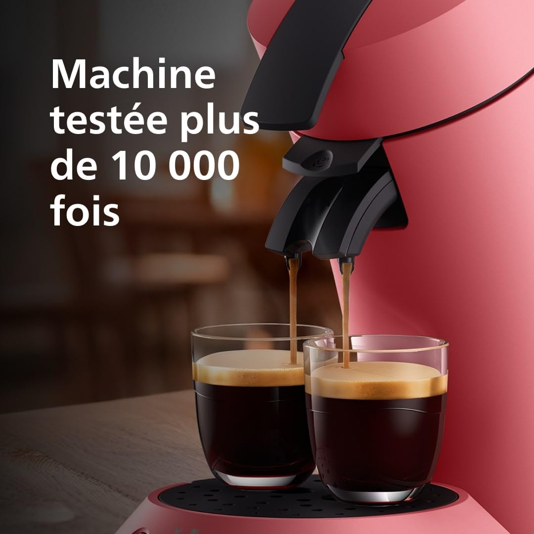 Senseo Original Plus Rouge Tendre – Machine Café Dosettes – CSA210/35