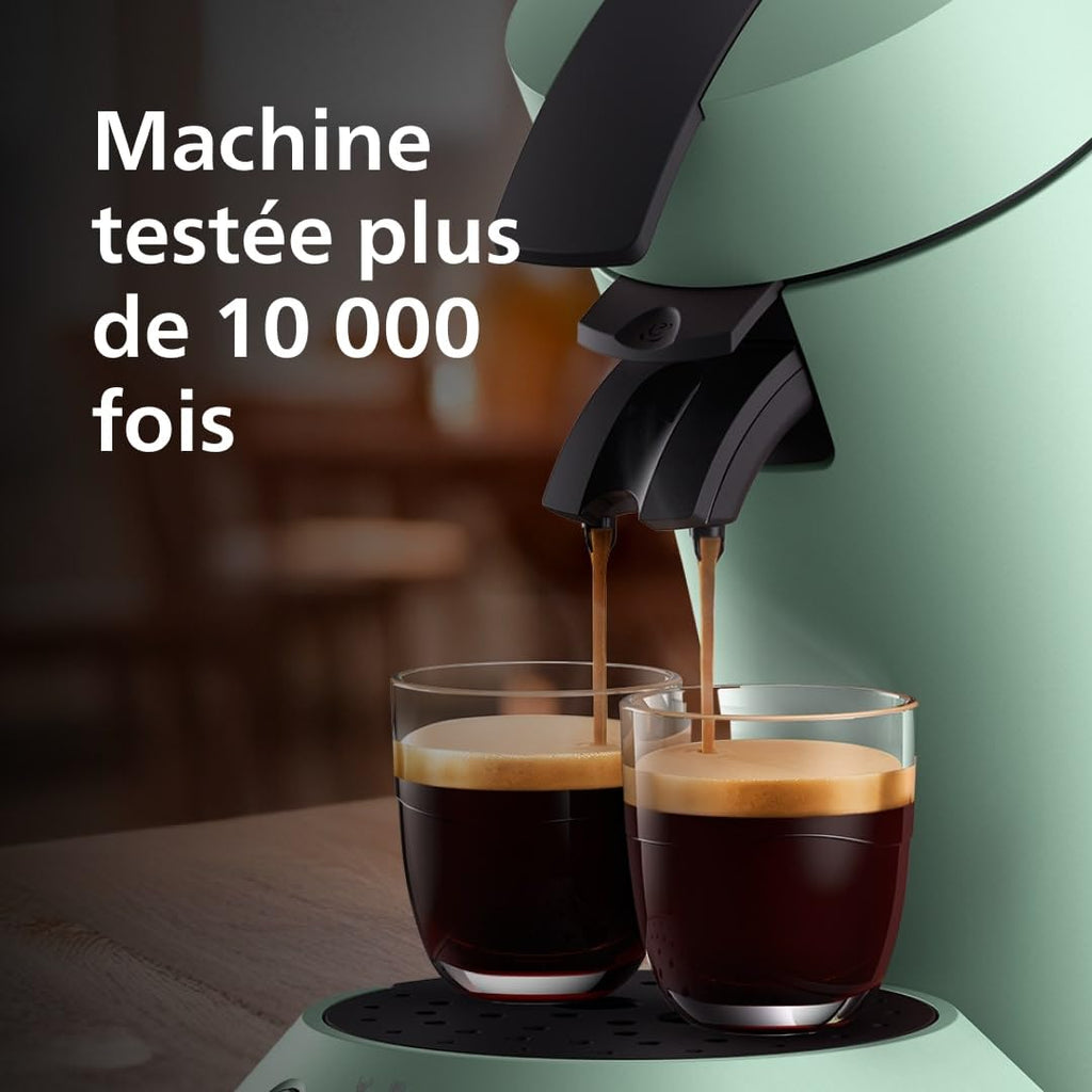 Machine à Café Senseo Original Plus Vert Désert – Dosettes – CSA210/80