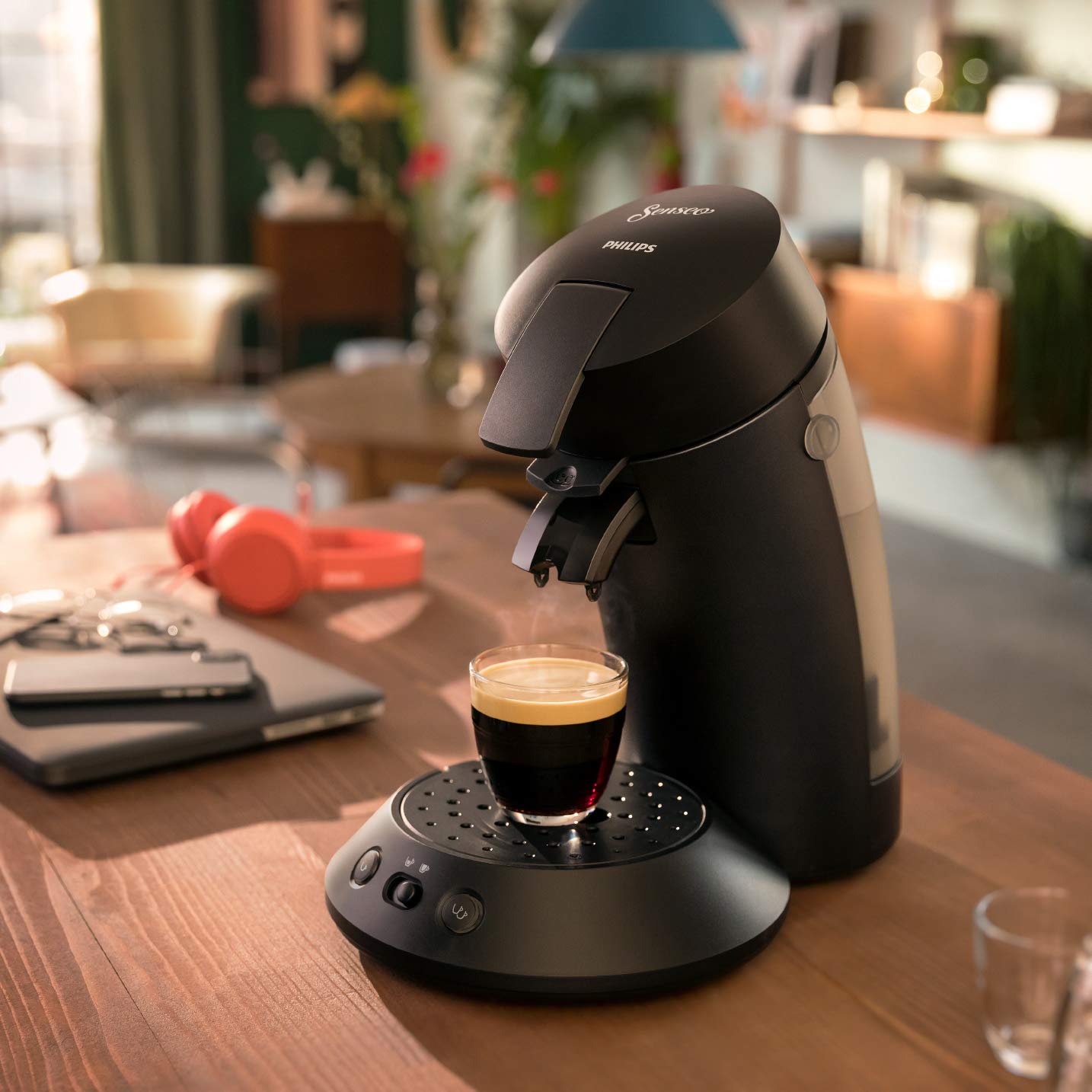 Machine à Café Senseo Original Plus Noir Intense – Système Dosettes – CSA210/61