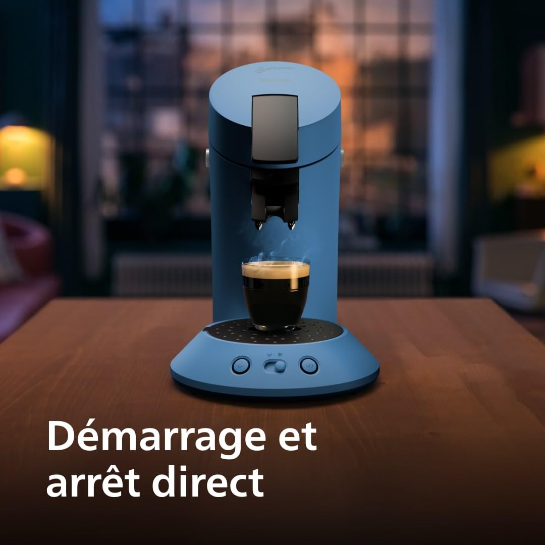 Cafetière Senseo Original Plus Bleu Paon – Extraction à Dosettes – CSA210/00
