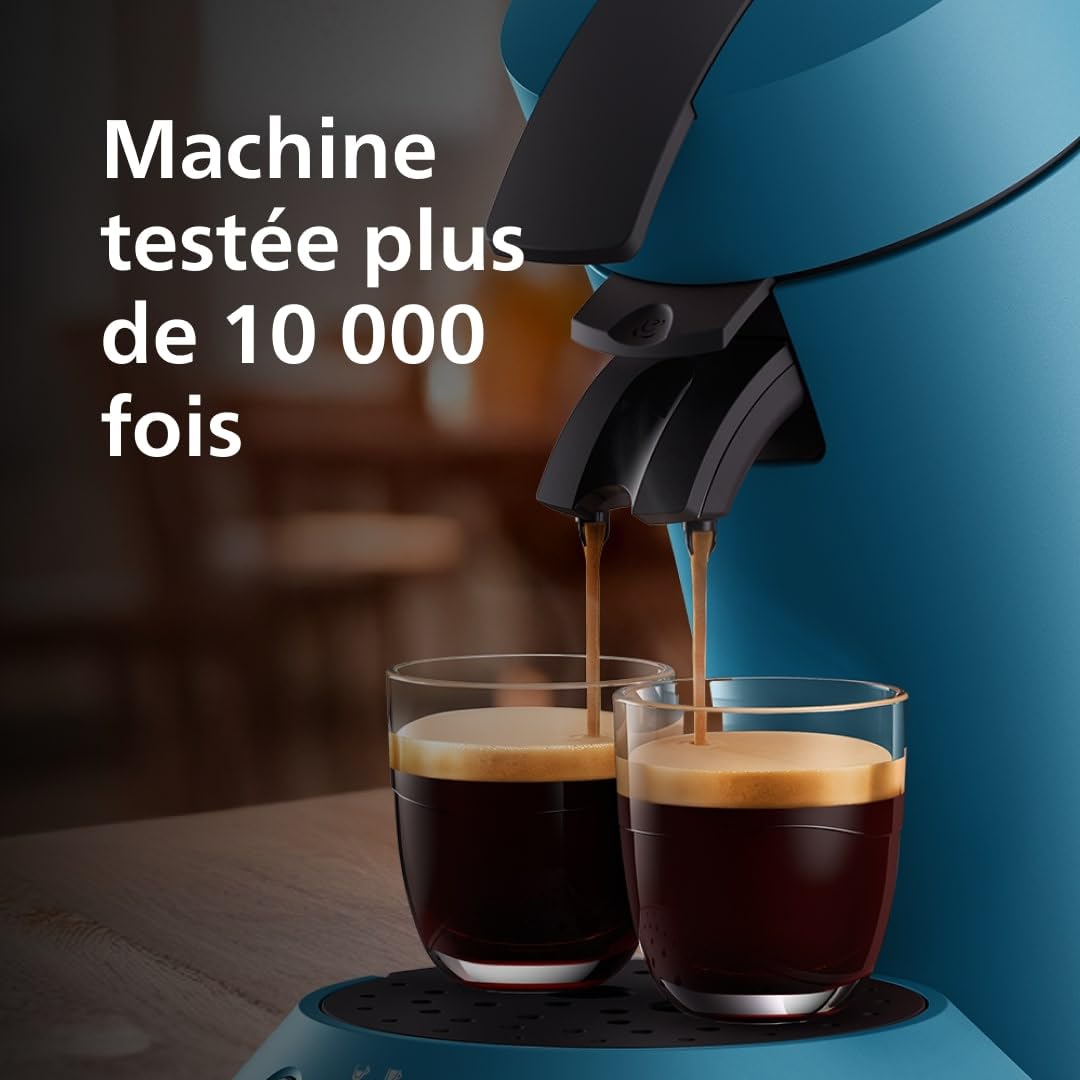 Cafetière Senseo Original Plus Bleu Paon – Extraction à Dosettes – CSA210/00