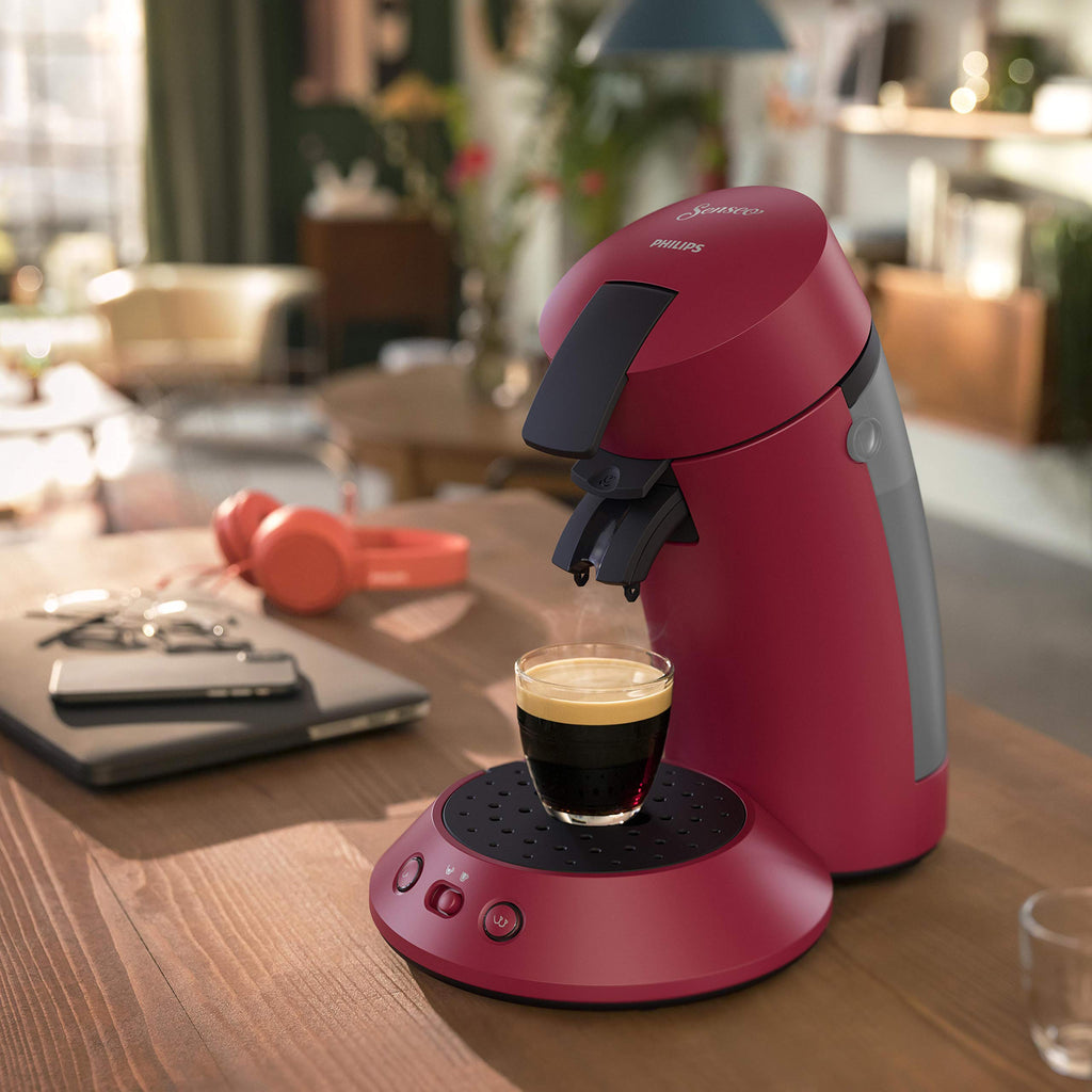 Cafetière Senseo Original Plus Rouge Vif – Système Dosettes – CSA210/91